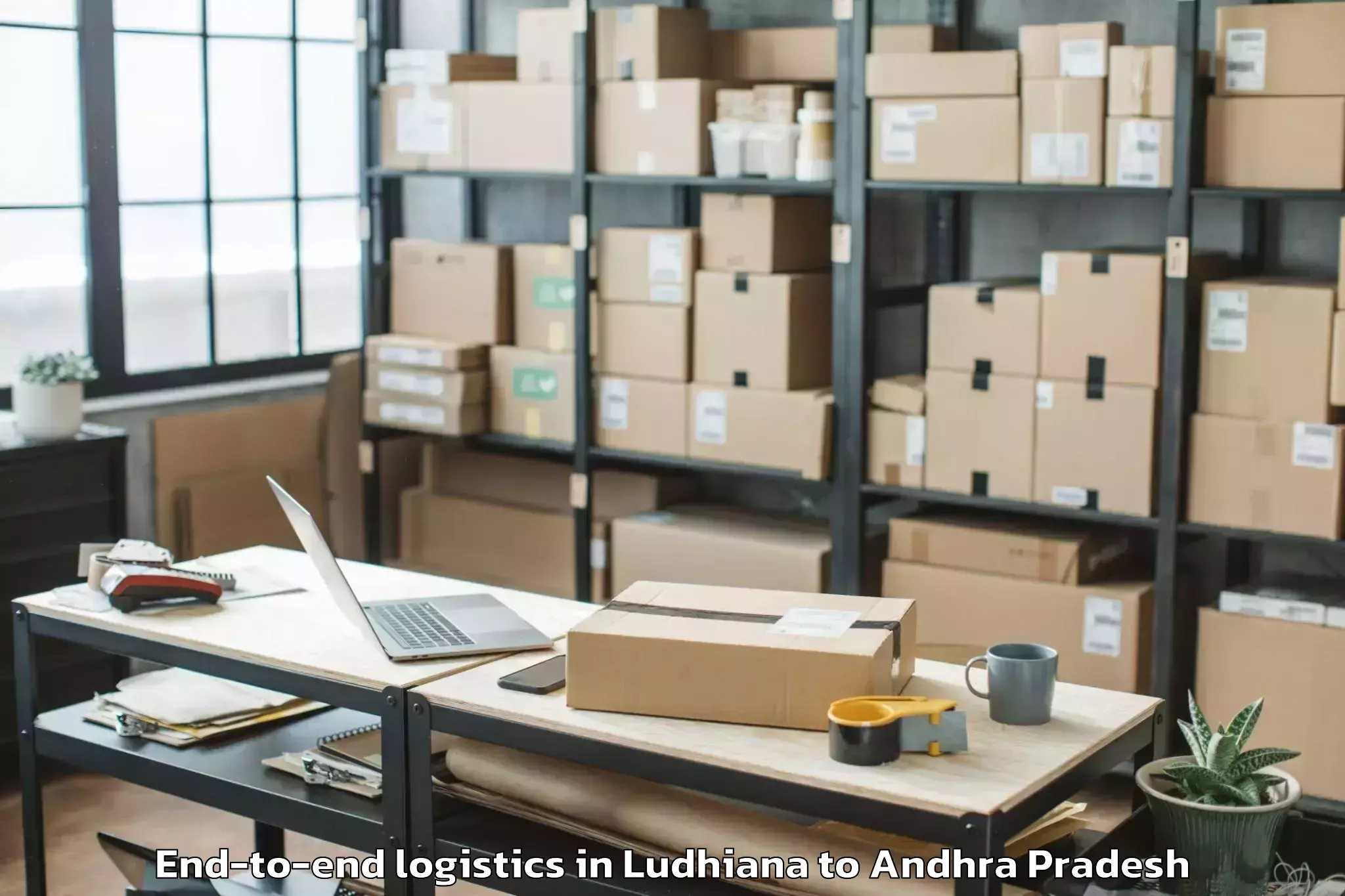 Trusted Ludhiana to Ponnuru End To End Logistics